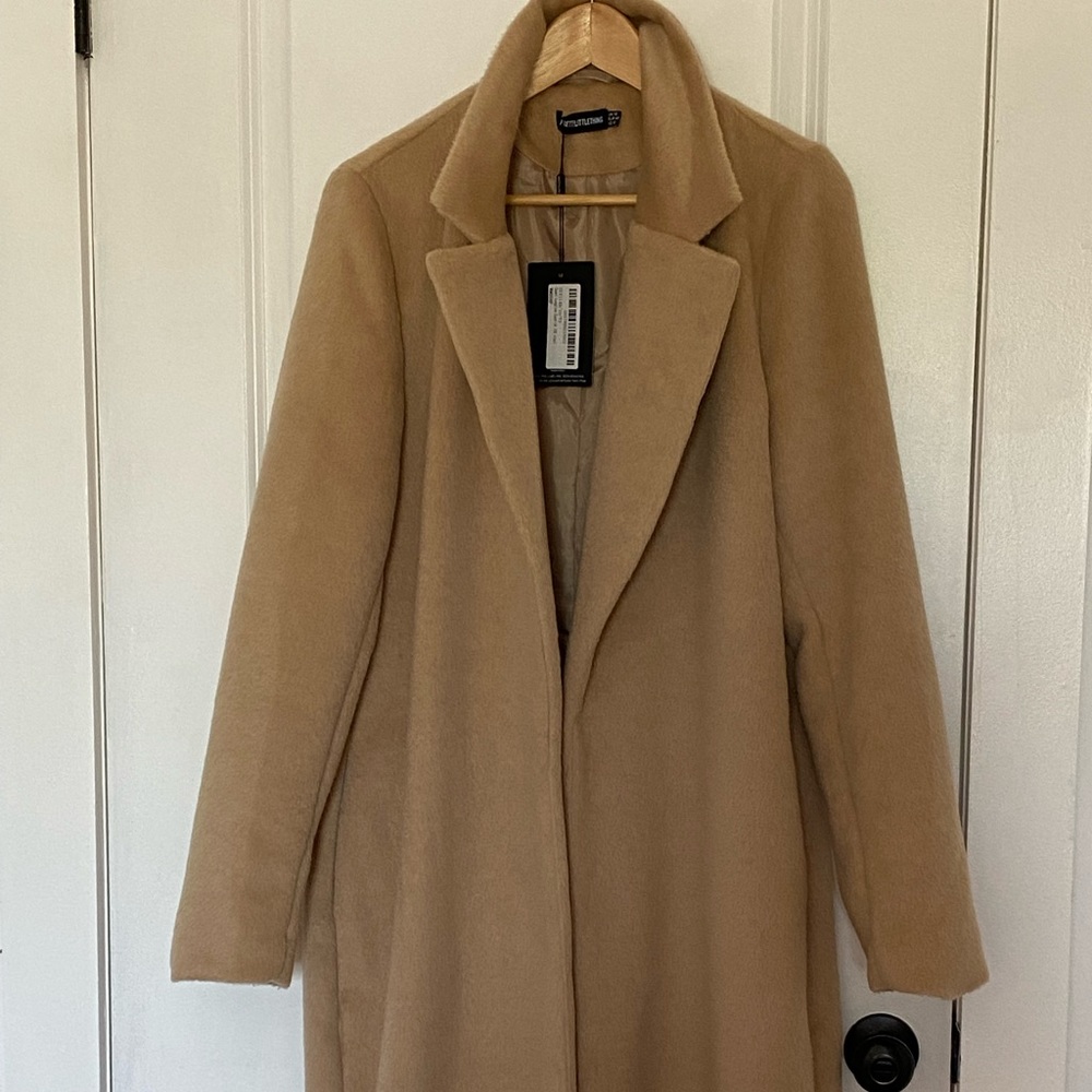 Camel Long Line Coat